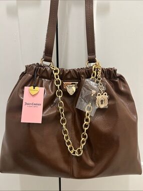 Juicy Couture Exclusive (NWT) Fashionable Juicy Tote in Chocolate